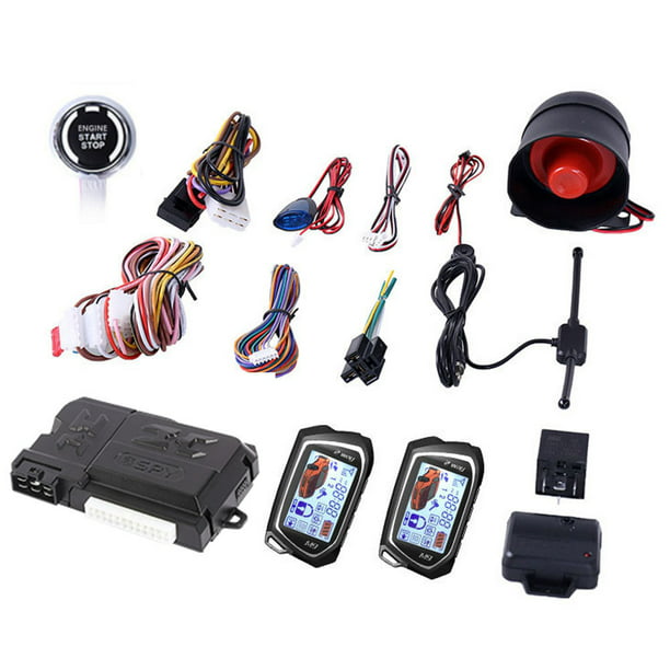 New PKE Car Alarm Security System With Vibration Warning Remote Engine Start